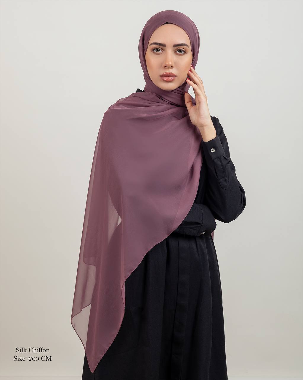 Schal chiffon - lila